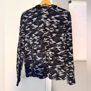 Men's Black and Gray Camouflage Shirt Greyson collator hoodie golf